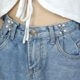 thumbnail image 2 of 4pcs Jean Button Pins, Adjustable Jean Button, Detachable Jean Button Pin, No Sewing Required, Perfect Fit Instant Jean Button.(White Pearl), 2 of 4