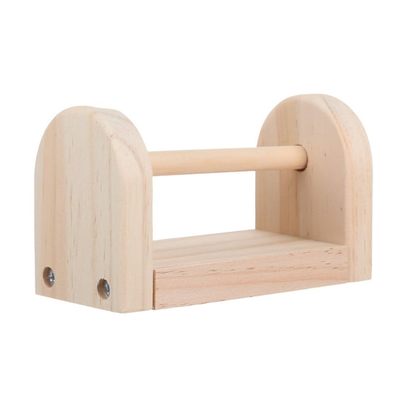 Raindrops Khaki Wood Desk Tape Dispenser Holder for Masking Tape, Sticker Rolls, and Office Supplies Stable Stand