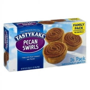 Tastykake Pecan Swirls, 16 Count, 16 Individually Wrapped Pastry Rolls