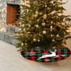 thumbnail image 4 of CaiYueKe Christmas Tree Skirt, Red Tree Skirts 35.4 Inch with Snowflake Reindeer Rustic Farmhouse Xmas Tree Skirt Christmas Decorations for Holiday Party Decoration, 4 of 7