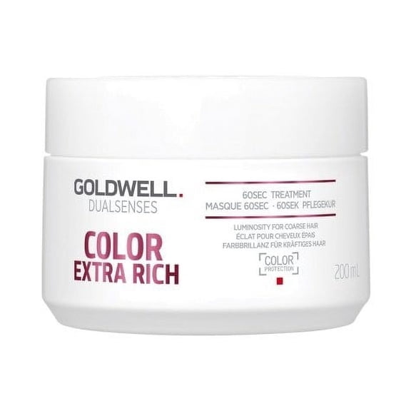 6.7 oz , Goldwell Dual Senses Color Extra Rich - 60sec Treatment , Hair Beauty Product - Pack of 1 w/ Sleek Pin Comb