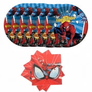 40pcs Spider-Man Party Supplies Include 20 Plates, 20 Napkins for the Spider-Man Birthday Party Decoration
