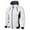 White, variant on RongHuan Men's Hooded Jacket Fall Winter Full Zip Turtleneck Jackets Lightweight Color Block Sweatshirt Classic Fit Long Sleeve Coat