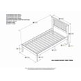 thumbnail image 4 of Nantucket Twin Solid Wood Platform Bed in Espresso, 4 of 6