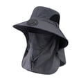 thumbnail image 2 of YiJuHui Solar Powered Fan Hat for Men, Rechargeable 360° Cooling Hat with USB Type-C, Wide Brim Sun Hat for Outdoor Fishing Hiking Camping Beach Gardening, 2 of 6