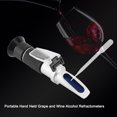 thumbnail image 1 of Wine Refractometers  Alcohol Refractometers Portable Hand Held Grape And Wine Alcohol Refractometers 0-25% Vol 0-40% Brix 0-22 Baume, 1 of 8