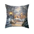 thumbnail image 3 of Xuniizn Christmas Pillow Covers 18x18 inch Xmas Decorations Soft Plush Faux Fur Wool Christmas Throw Pillow Cases Winter Holiday Decor for Sofa Living Room, 3 of 7