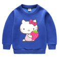 thumbnail image 3 of Hello kitty Otoño Invierno felpa engrosamiento niñas lindas estampado de dibujos animados estilo niños jersey de manga larga niños abrigo Casual Top, 3 of 5