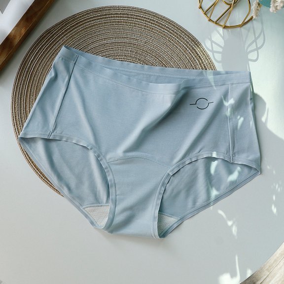 LVHAOGJOB 100% Cotton Underwear for Women Breathable Brief Stretch Full Coverage Ladies Pants
