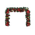 thumbnail image 2 of Adorno Navideño de Ratán con Flores Rojas Grandes onlyliua Versión Encriptada y extendida, 2 of 6