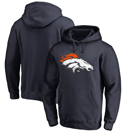 Men's NFL Pro Line by Fanatics Branded Navy Denver Broncos Splatter Logo Pullover Hoodie