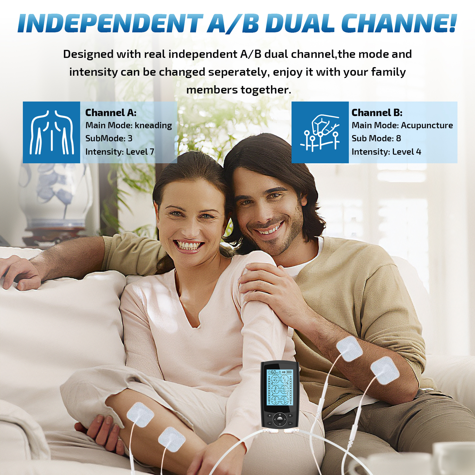 Awpmdmr TENS Unit with 36 Modes and 10 Pads photo 4