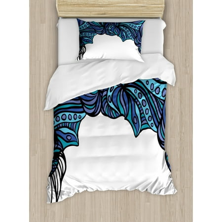 Octopus Duvet Cover Set Abstract Tentacle Pattern With