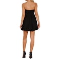 thumbnail image 3 of Vestido Tubo Sin Mangas Inspire Chic para Mujer, Vestido Mini de Fiesta Sin Hombros, Color Negro, 3 of 6