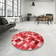 thumbnail image 4 of Ahgly Company Machine Washable Indoor Rectangle Transitional Pastel Red Pink Area Rugs, 2' x 5', 4 of 7