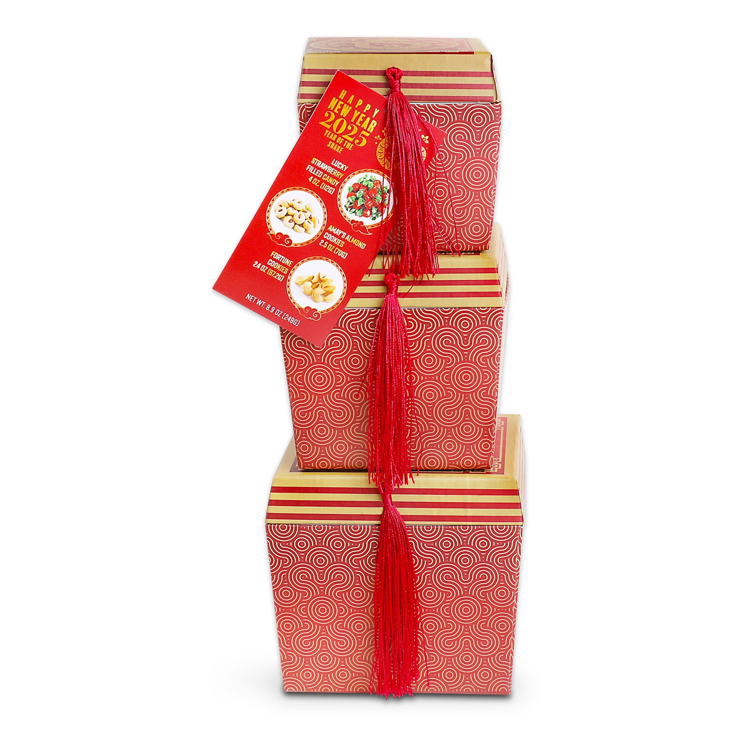 Alder Creek Gift Baskets Lunar New Year Gift Tower (4 Items)