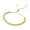 Yellow Gold-Tone, variant on Gold-Tone Plated Sterling Silver Beaded Lariat Italian Bracelet 5.2mm