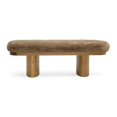 thumbnail image 6 of Ollie Taupe Straight Vegan Shearling Bench, 6 of 7