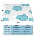 thumbnail image 6 of Dream Sky Blue Clouds Throw Blanket, Super Soft Anti-Pilling Flannel Bed Blankets, 50"x40", 6 of 8
