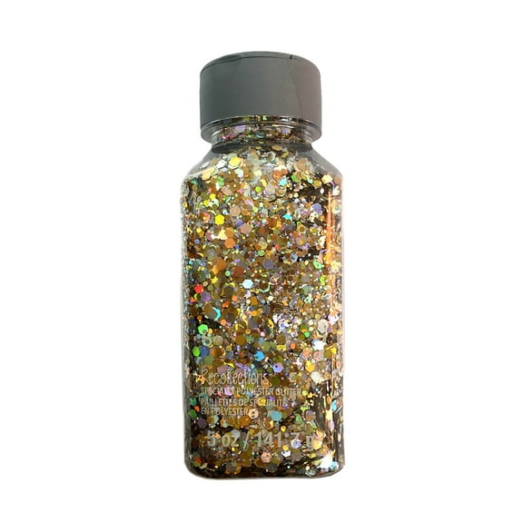 Recollections Holographic Gold & Silver Specialty Polyester Glitter, 12 Pack