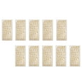 thumbnail image 2 of Matsuzay 10 hojas de pegatinas de letras en inglés, calcomanías de números de ventana DIY, etiqueta decorativa despegable de acrílico para Decoración del hogar Letras de oro rosa, 2 of 6