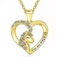 thumbnail image 1 of Eres un collar mágico para niñas, colgante de corazón de cristal, collares, joyas, regalos para niñas, hijas, nietas, 1 of 3