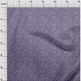 thumbnail image 3 of oneOone Cotton Jersey Purple Fabric Asian Floral Block Sewing Fabric By The Yard Printed Diy Clothing Sewing Supplies 58 Inch Wide, 3 of 5
