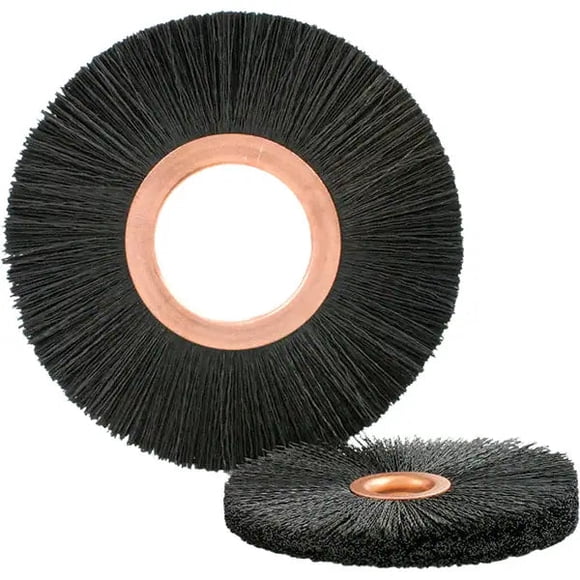 Brush Research Fabrication NY6180AO 6? OD, 2? Trou de la Tonnelle, Meule en Nylon Abrasif Serti Brosse