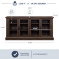 thumbnail image 5 of BELLEZE Modern Farmhouse Wood Sideboard Buffet - Liam (Dark Walnut), 5 of 7