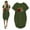 Green, variant on Womens Dress Clearance Plus Size Summer Casual Midi Clearance Dresses For Women 2023 Women'S Summer Fashion Cute Love Print Casual Short Sleeve Round Neck Dress