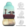 thumbnail image 5 of Sikiie Elehpant And A Giraffe Looking At The Sea Car Seat Protector 2 Pack Car Seat Cushion Mat, Car Seat Covers for SUV, Truck, Van, 5 of 7