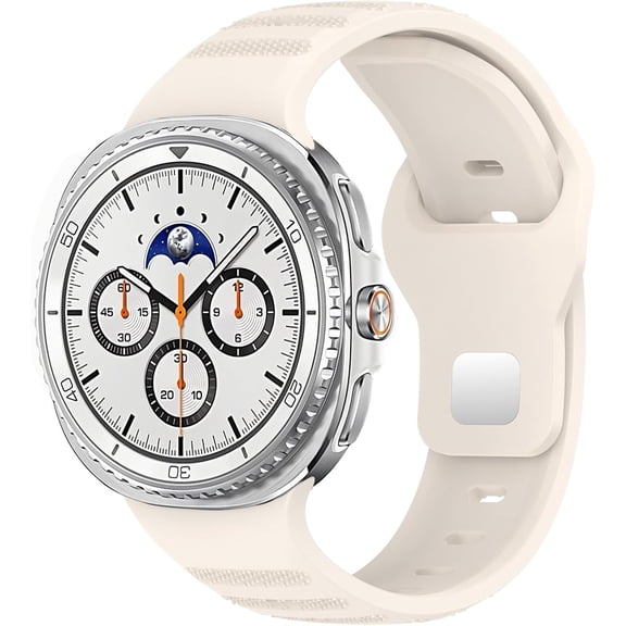 REQO Sport Band For Samsung Galaxy Watch 8 40mm 44mm/Galaxy Watch 8 Classic 46mm, Adjustable Replacement Soft Waterproof Strap for Men Women