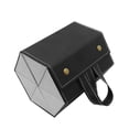 thumbnail image 1 of Organizador de gafas de , caja de almacenamiento de gafas de cuero sintético, multifunción, portátil, para colgar, para mujeres y hombres. 6 cuadrículas negras, 1 of 8
