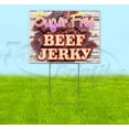 thumbnail image 1 of Sugar Free Beef Jerky (18" x 24") Yard Sign, Includes Metal Step Stake, 1 of 6