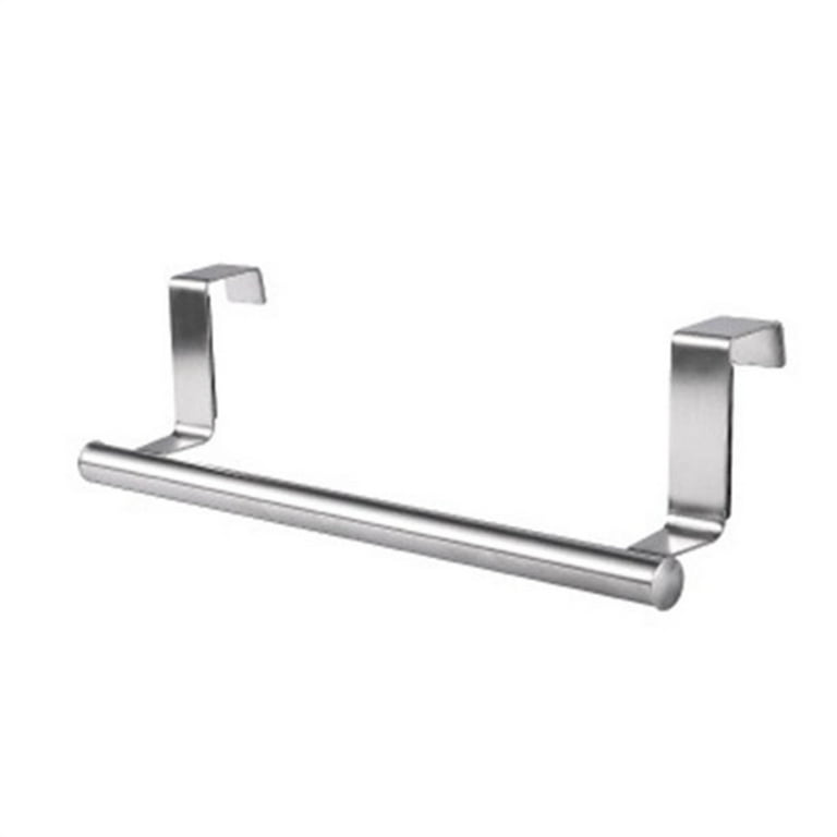 1 Pack Stainless Steel Towel Holder without drilling - Kitchen Towel Racks  - Hanging at the door of the Kitchen Cabinet or Cupboard - holder