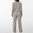 thumbnail image 6 of MEICHEN Pajamas Set for Women Womens Pajamas 2 Piece Sets Outfits Matching Suits Long Sleeve Sweater Long Pants Pockets Womens Loungewear, 6 of 6