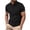 Black, variant on YAYUBA Mens Polo Shirts Short Sleeve Cotton Basic Tee Button Collar V Neck Big and Tall Business Casual Polo Shirts Quick Dry Active Fit Relaxed Fit Work Short Sleeve