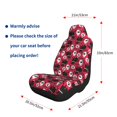 thumbnail image 2 of Goofa Cute Dog Printed Car Seat Covers, Automotive Seat Covers for Cars Trucks and SUVs, Quick Setup Universal Fit Elastic Seat Covers-2 PCS, 2 of 6