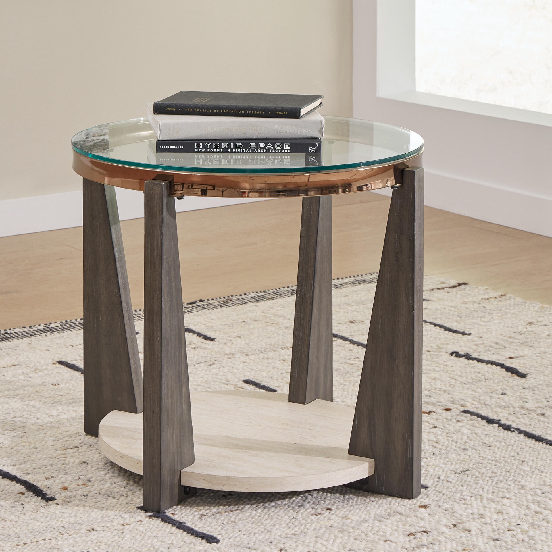 Signature Design by Ashley Frazwa End Table, Grayish Brown