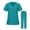 Turquoise, variant on Fgvctg Scrubs for Women Set Loose Medical Uniforms Petite V Neck Yoga Scrub Pants and Tops Nursing Top Scrub Joggers Med Couture Scrubs Turquoise L