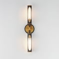 thumbnail image 4 of Regent 2 - Light Black And Antique Brass - LED Glass And Steel, 4 of 5