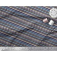 thumbnail image 3 of Soimoi Cotton Voile Fabric Stripe & Triangle Geometric Print Fabric by The Yard 56 Inch Wide, 3 of 3