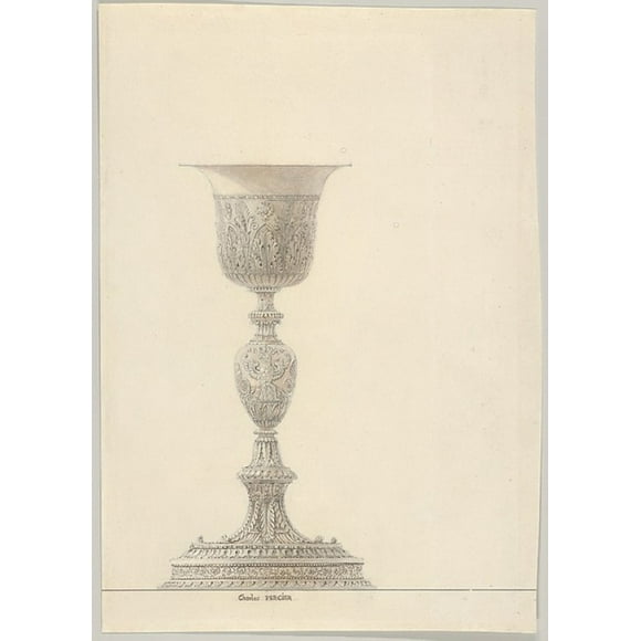 Chalice for the Coronation of Napoleon I Poster Print by Charles Percier (French, Paris 1764 �1838 Paris) (18 x 24)