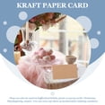 thumbnail image 2 of MERRYHAPY 35Pcs Kraft Paper Name Display Cards Brown Desktop Adornment for Business and Event Use, 2 of 8