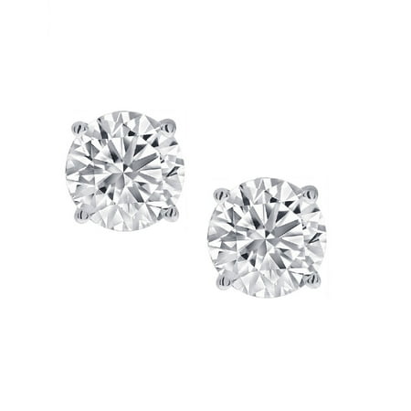 4mm Diamond Cut Classic Round Baby Children S Earrings Screw