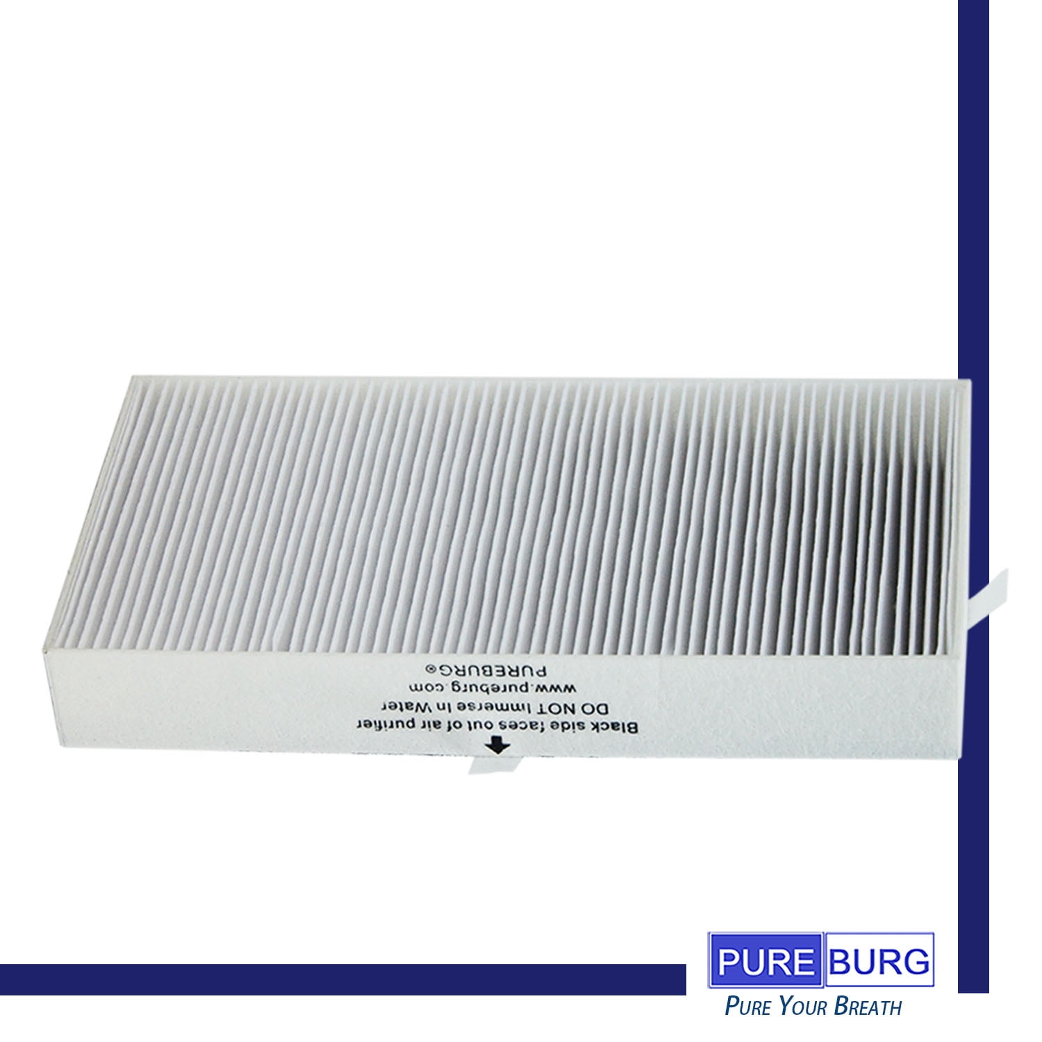 PUREBURG 2-Pack Replacement True HEPA Filters Compatible with Honeywell HHT270 HHT270W HHT290 HEPAClean Series Air Purifiers Part HRF201B Type U