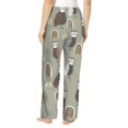 thumbnail image 3 of Pajama Pants Women, Funny Owl Doodles Sweatpants Soft Sleep Lounge Pants, Casual PJ Bottoms Pants with Pockets, 3 of 5