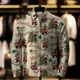 thumbnail image 2 of Cárdigan con estampado 3D navideño para hombre, chaqueta informal holgada, abrigo de invierno elegante, ropa de abrigo navideña 2024 para hombre, suéter navideño, 2 of 5