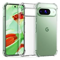 Dteck for Google Pixel 9 Pro / 9 Case, Ultra Slim Thin Flexible Scratch Resistant Clear TPU Gel Rubber Soft Silicone Protective Case Cover for Google Pixel 9 Pro / 9 ,Clear