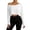 F20 White, variant on Curuila Long Sleeve Shirts For Women Off Shoulder Neck Loose Fitting Solid Color Fashionable Casual T Shirt Black Size L